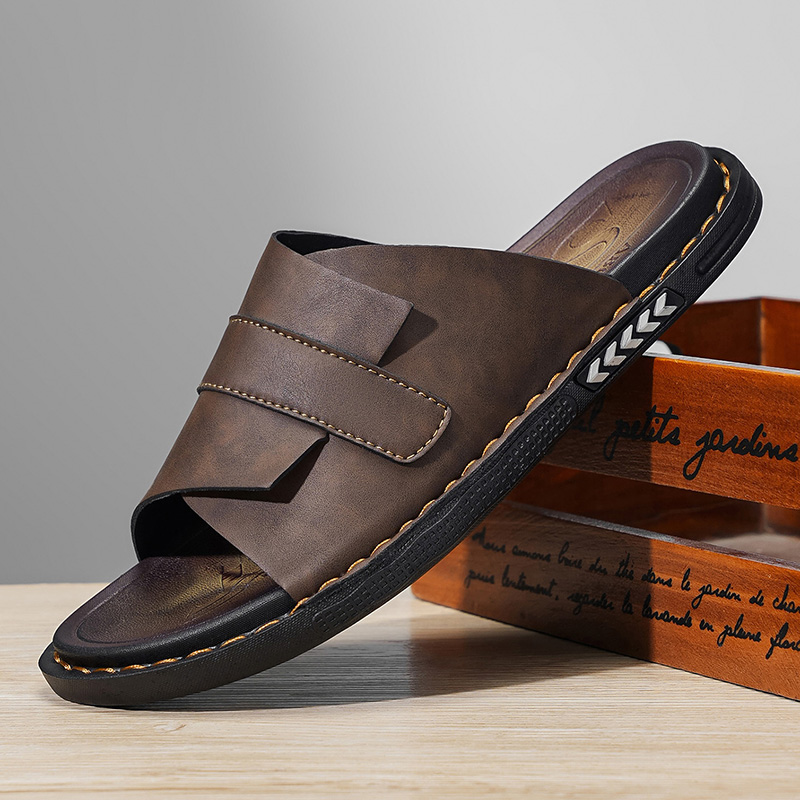 2026 Summer Classic Leather Me - Flip Flop Leather Men 评论和价格