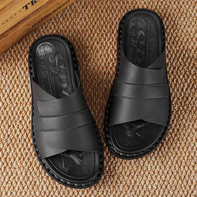 2026 Summer Classic Leather Me - Flip Flop Leather Men 评论和价格