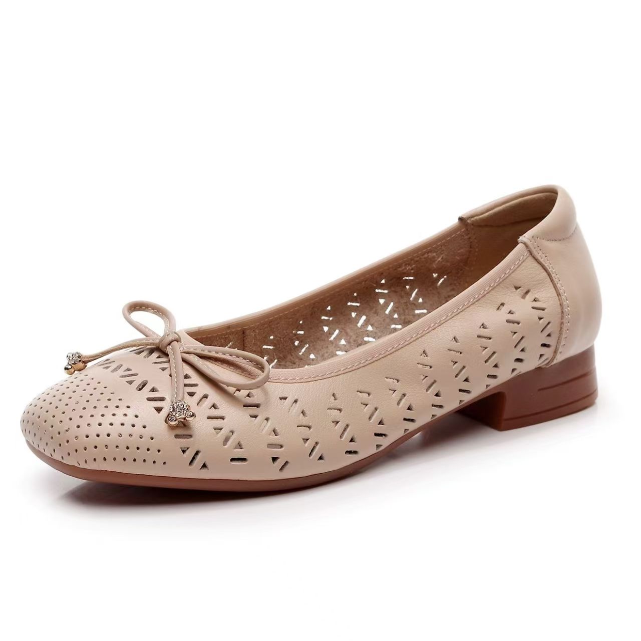 Women's Genuine Leather Hollow - Casual Sandal Leather 评论和价格