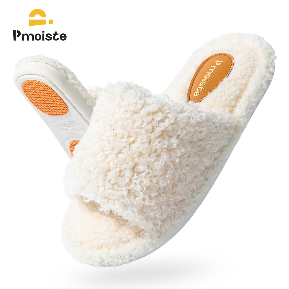 Pmoiste Fuzzy House Slippers W - Espadrille Slip On 评论和价格