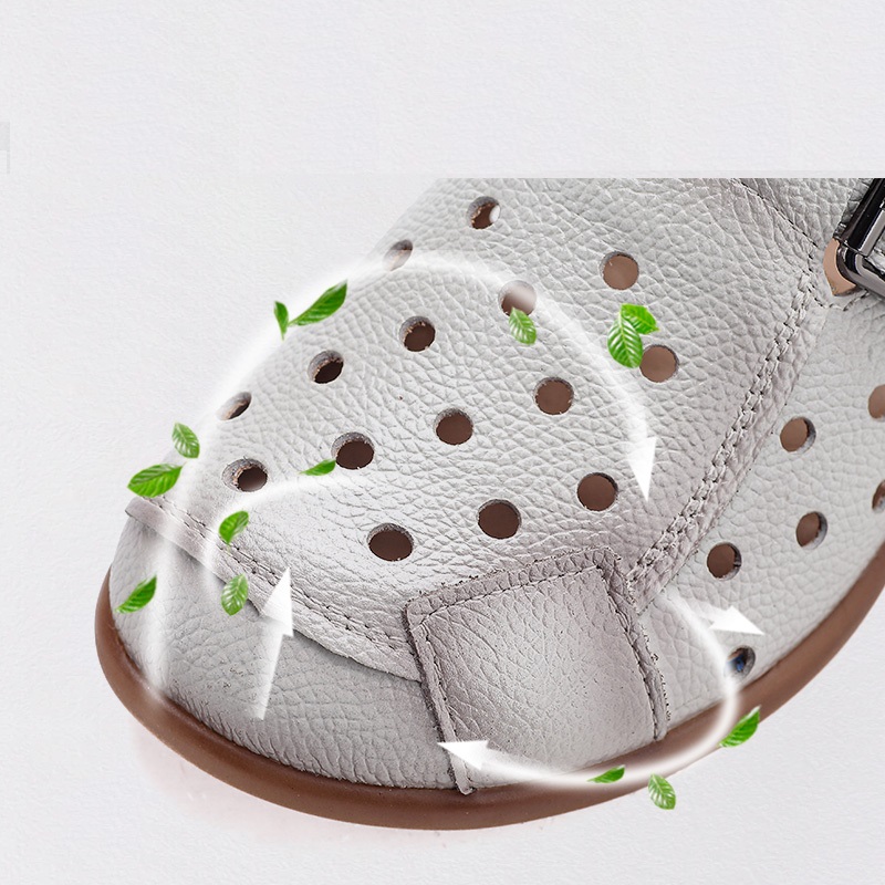 New Cow Leather Low Heel Sanda - Espadrille Slip On 评论和价格