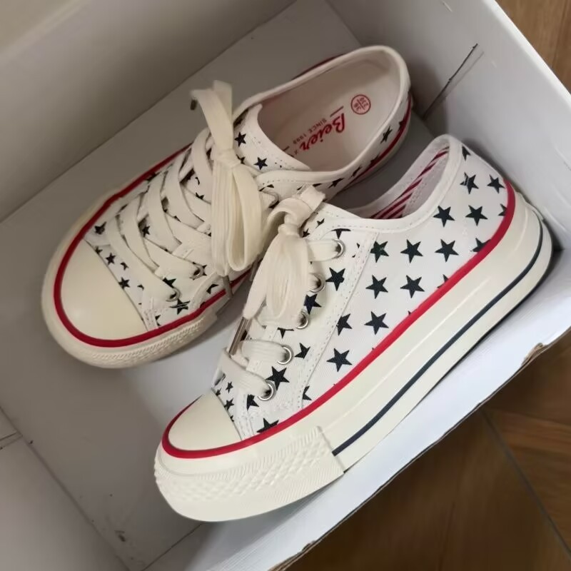 Casual Star Low-Top Canvas Sho - Vans Shoes Old Skool 评论和价格