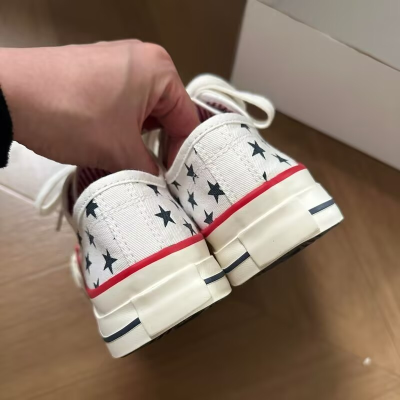 Casual Star Low-Top Canvas Sho - Vans Shoes Old Skool 评论和价格